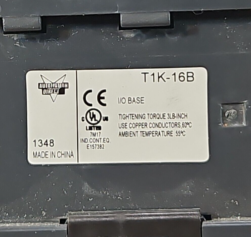 Automation Direct T1F-16AD-2 / T1K-16B Terminal Module (BIN543)