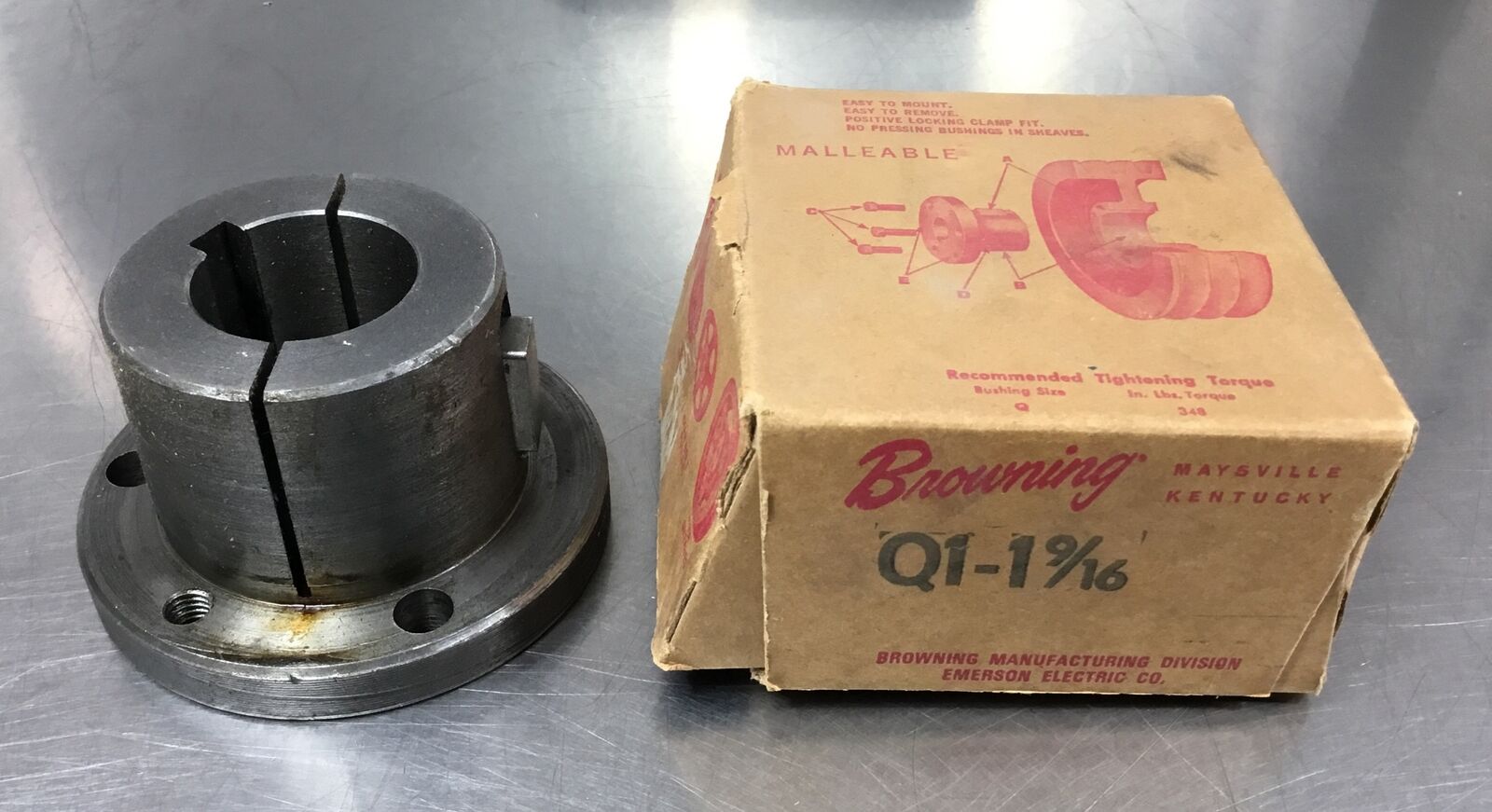 Browning Q1 1 9/16 Split Taper Bushing 19/16" Bore “As Pictured” 6E1