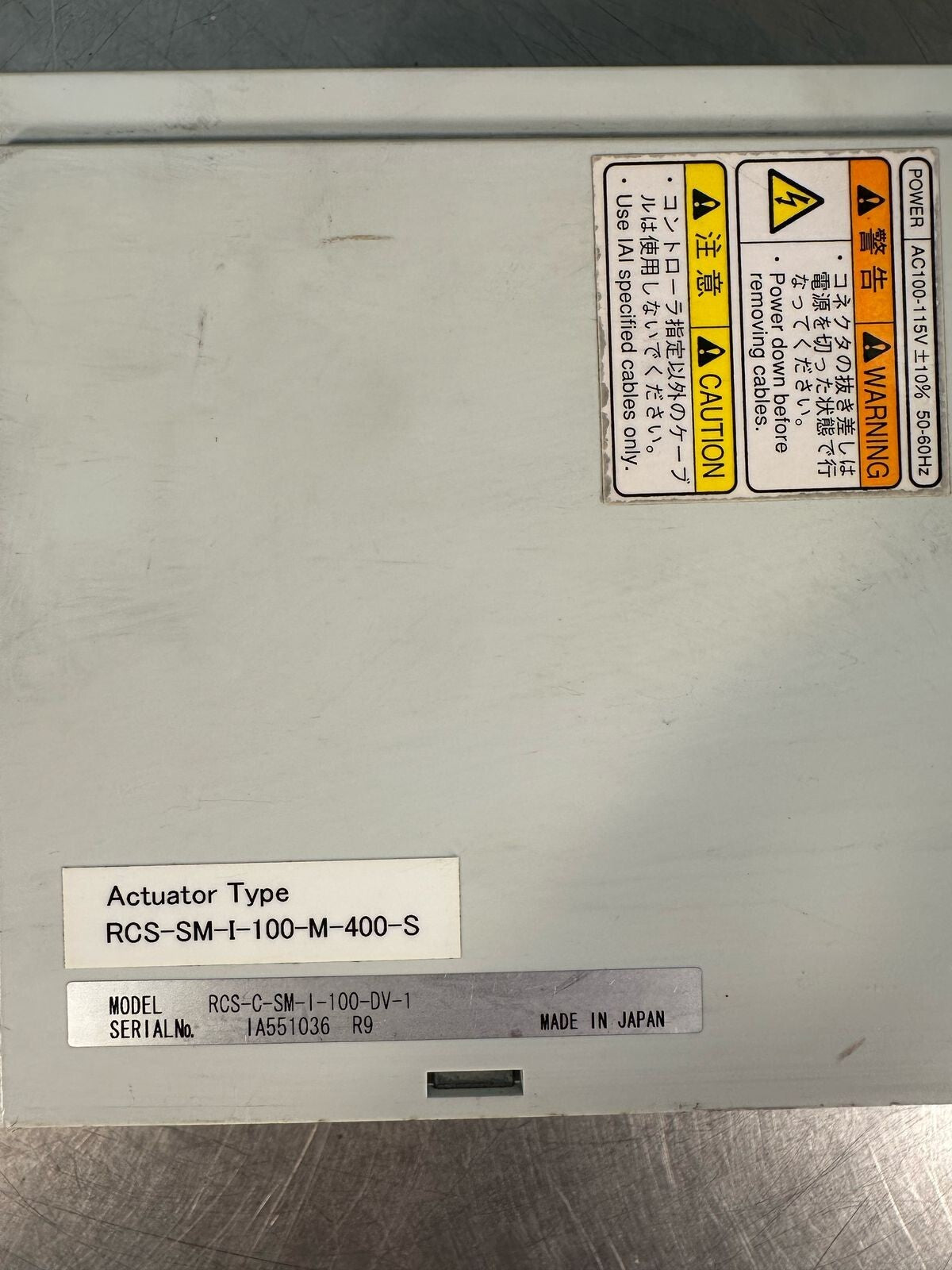 Robo Cylinder RCS-C-SM-I-100-DV-1 / RCS-SM-I-100-M-400-S (7.5.1)