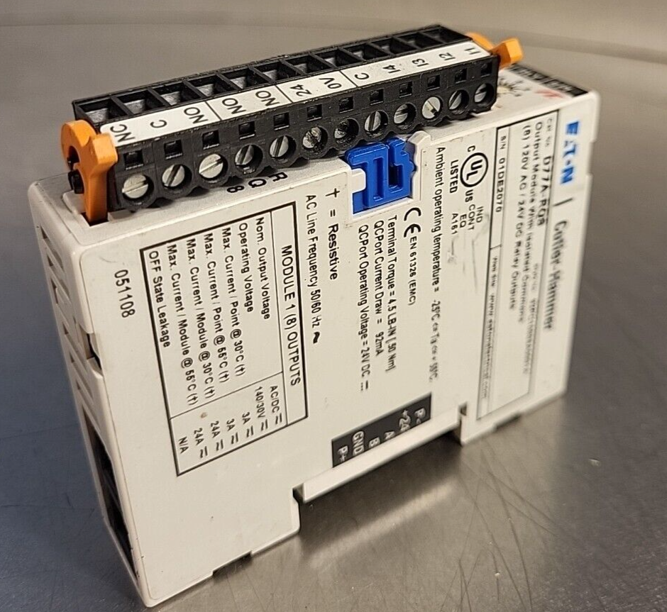 Eaton/Cutler-Hammer D77A-RQ8 Output Module (BIN 3.5.1)