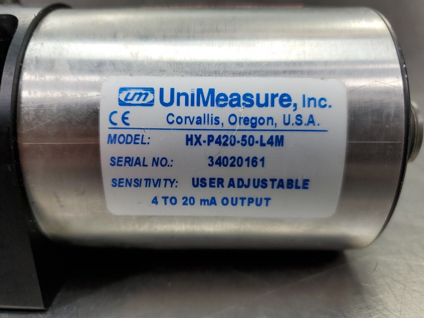 UniMeasure HX-P420-50-L4M Transducer, User Adjustable 4 to 20 mA. 6D-7