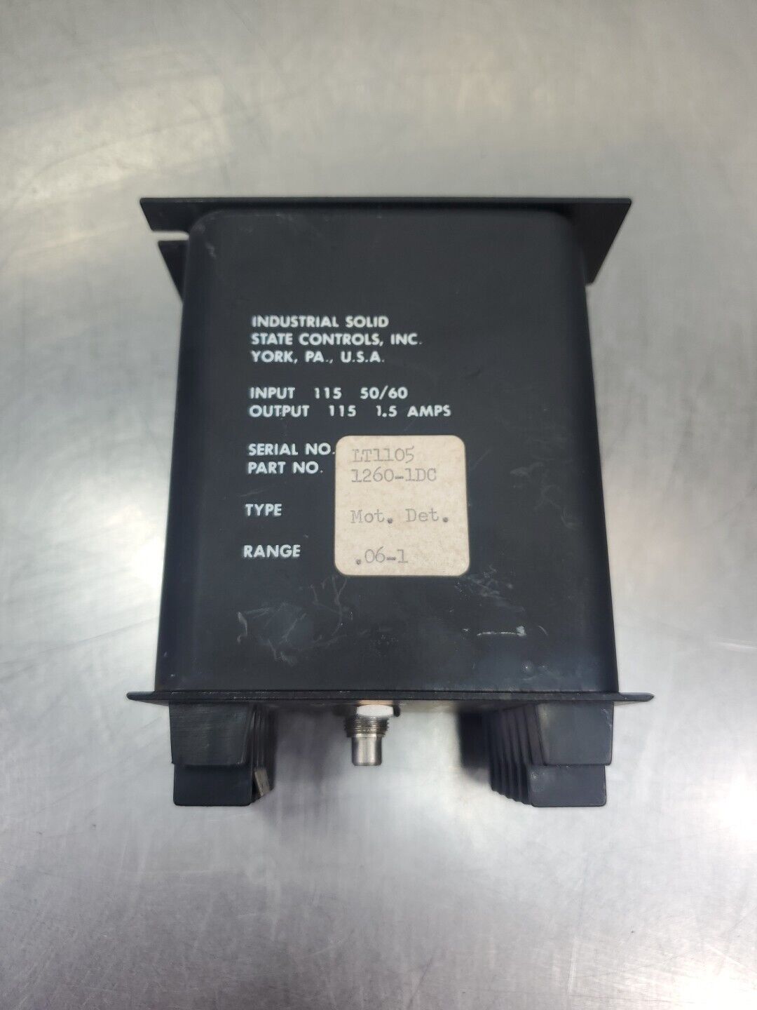 Industrial Solid State Controls 1260-1DB Motion Detector. 4E-27