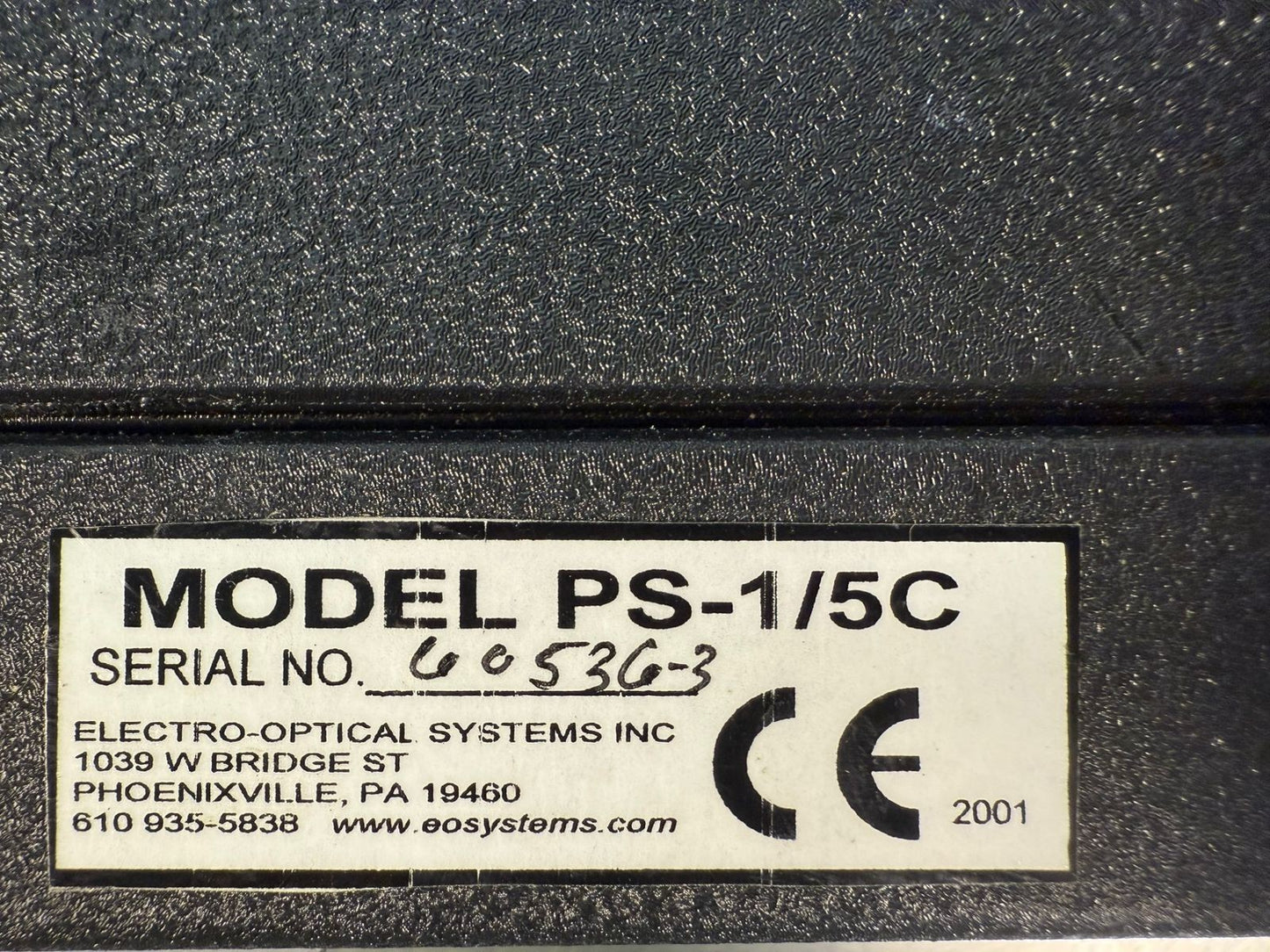 Electro-Optical Systems PS-1 Low Noise Power Supply Ps-1/5 (8.5.3)