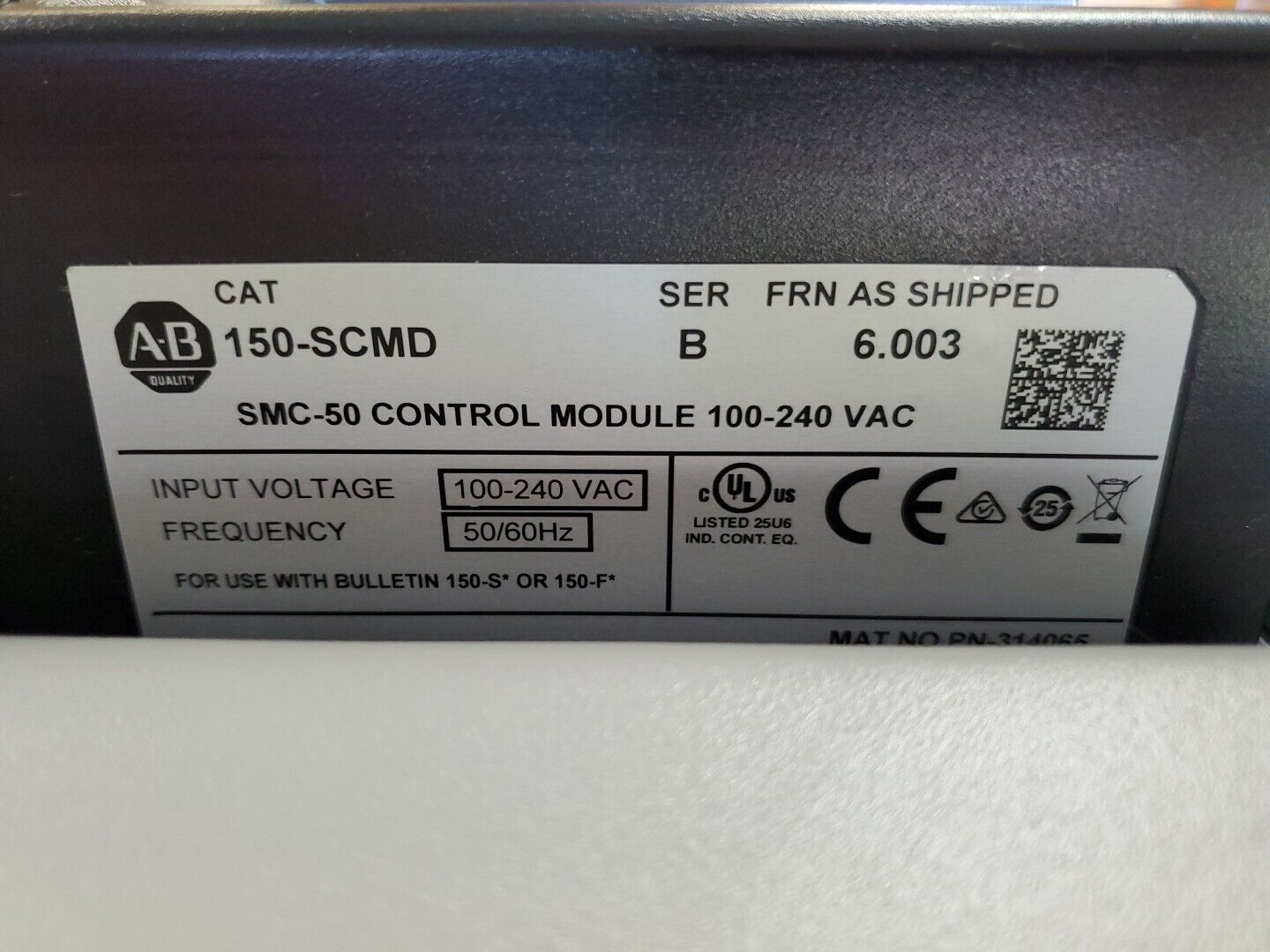 Allen Bradley 150-SD3NBD 520Amp SMC-50 Solid State Motor Controller.          1E