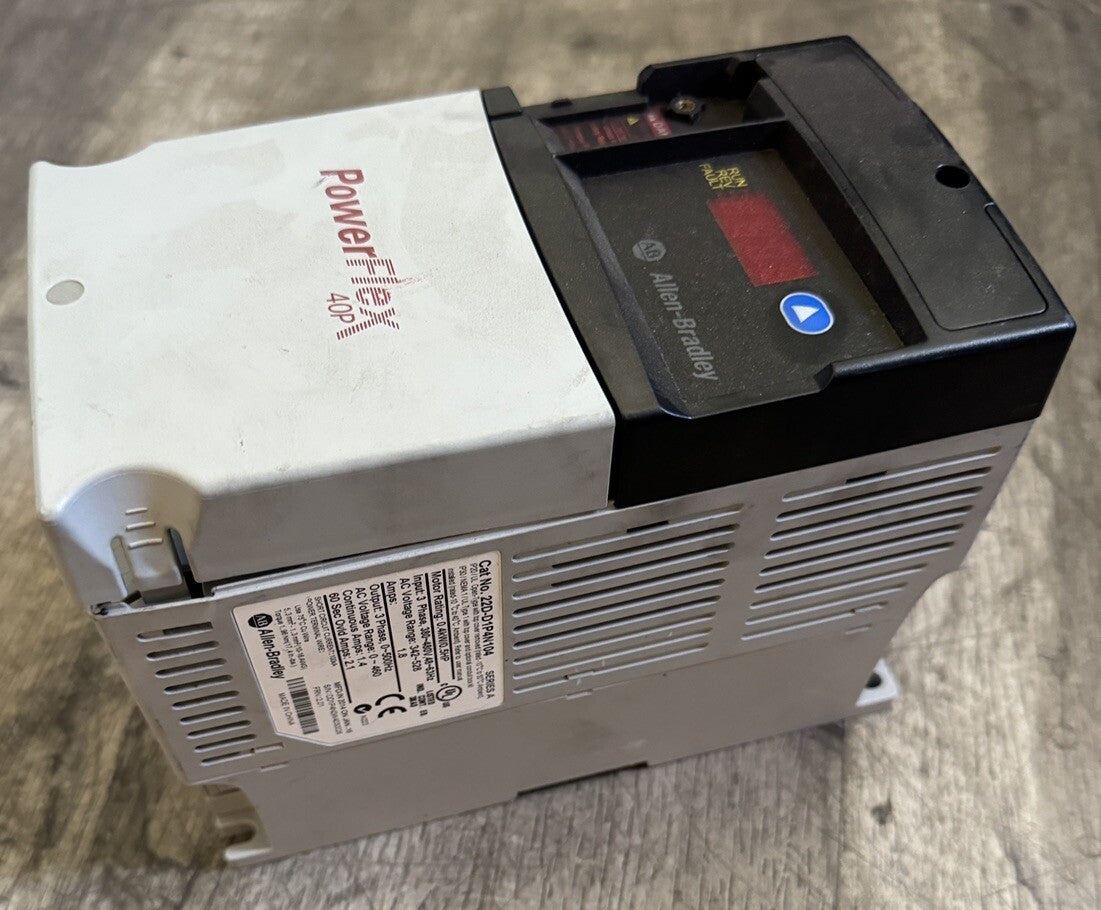 Allen-Bradley 22D-D1P4N104 Power Flex 40P 480 VAC AC Driver (bin1.4.5)