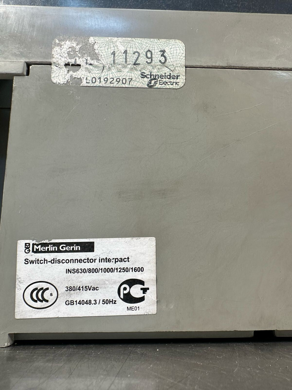 Schneider Load isolator Interpact INS-1600 switch disconnector (2.6.1)