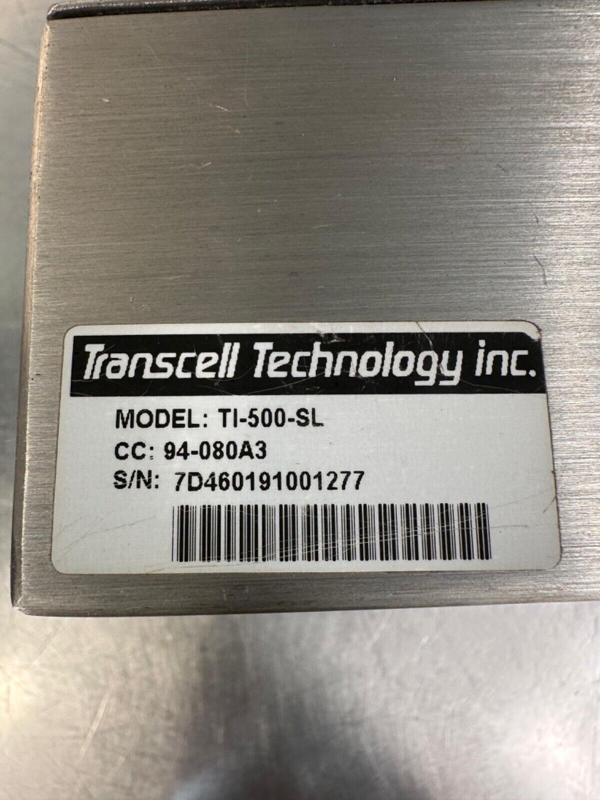 Transcell Technology TI-500-SL / 94-080A3 Weighing Indicator (6B-5)
