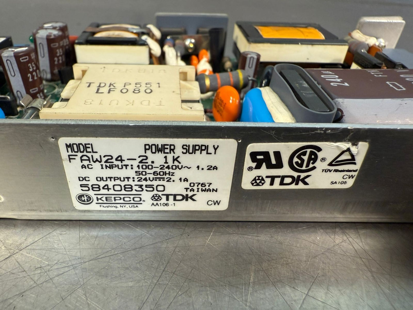 Kepco FAW24-2.1K AC/DC Power Supply 100-240V~1.2A | Output: 24V (3.4.4)