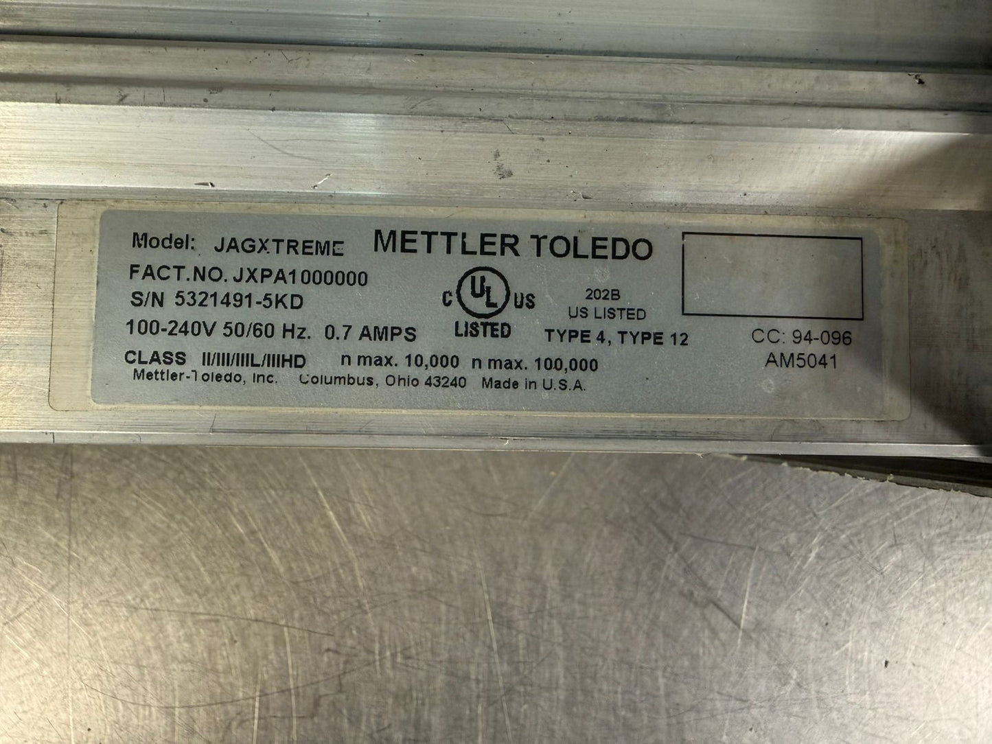 Mettler Toledo JAGXTREME Scale Controller JXPA1000000 100-240V (12.5.2)