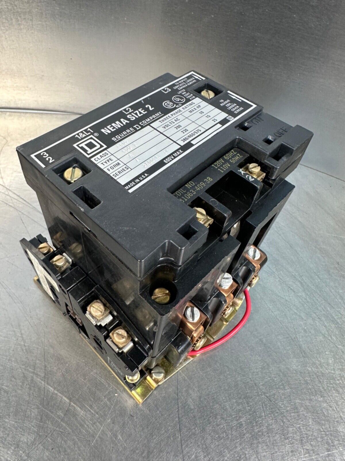 Square D 8502-SD02 Nema Size 2 Starter 600V 3Ph (4b-30)