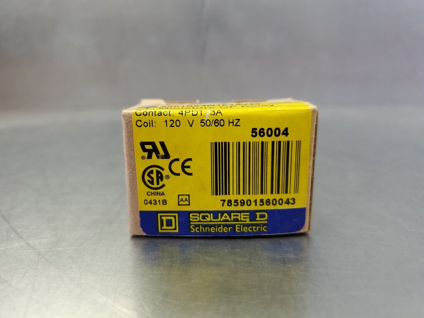 SQUARE D 8501RS4M1P14V20 MINI GP RELAY, 120VCOIL 3AMP. 4C-43