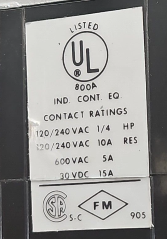 Agastat 7012AC Timing Relay 1.5-15 Seconds 120V 60Hz loc4C15