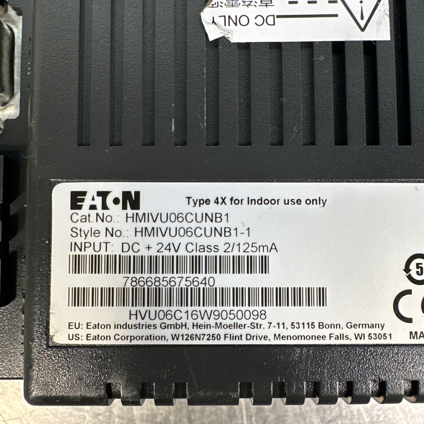 Eaton HMIVU06CUNB1 6'' Color HMI (BIN-1.1.1)