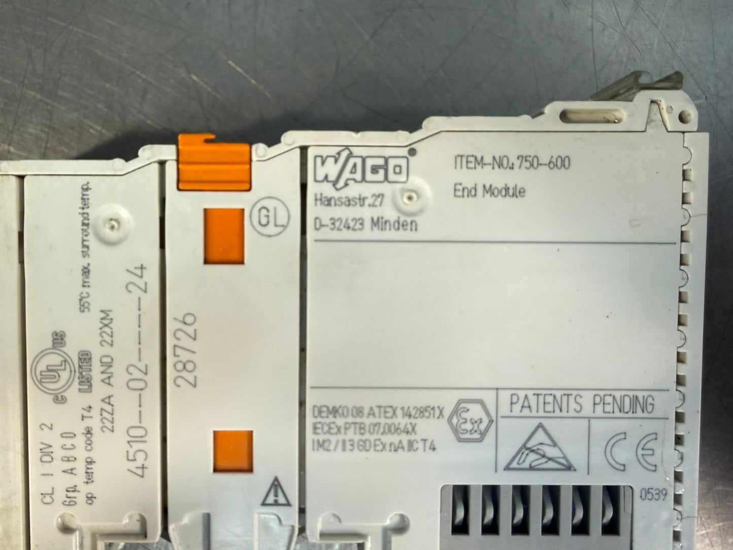 Wago 750-600 End Module D-32423 Minden (3.1.1)
