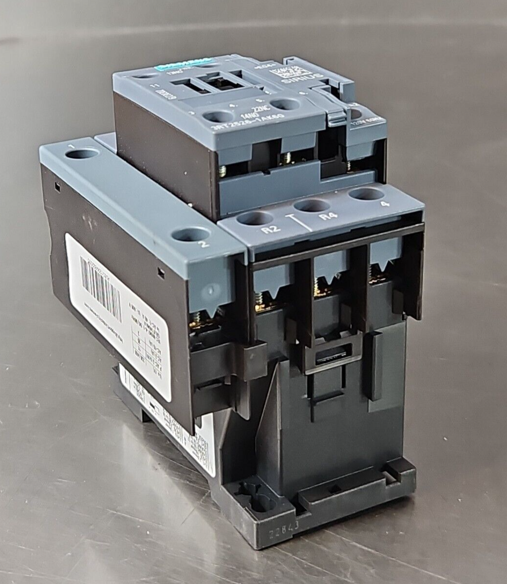 Siemens 3RT25261AK60 4Pole Contactor 25A 11kW 120Vdc Coil (BIN412)