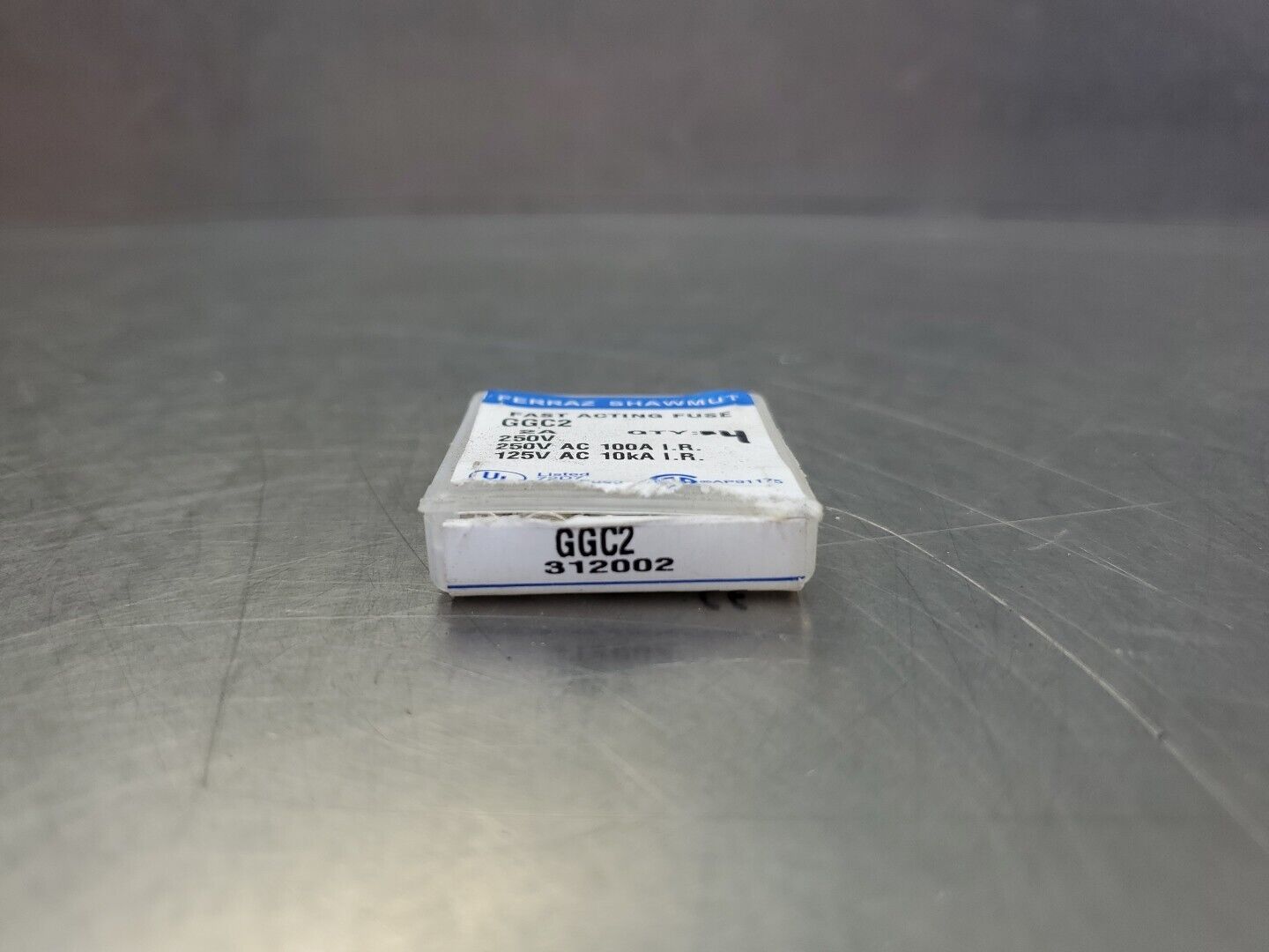 Ferraz Shawmut GGC2 250V 2A 1/4" x 1-1/4" Time Delay Fuse, Lot of 4. 4C-38