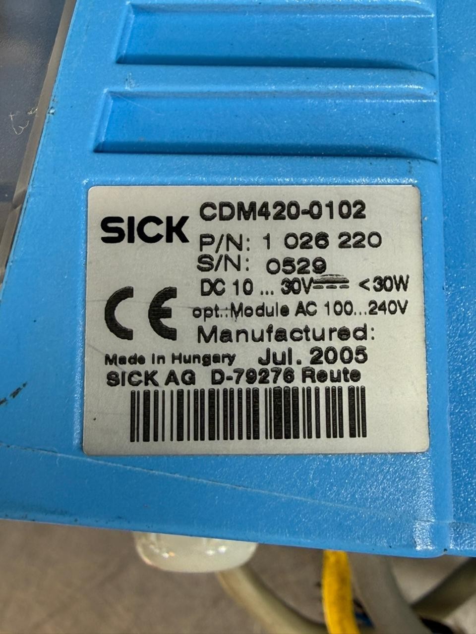 Sick CDM420-0102 Power Supply Module 1026220 (9.3.2)