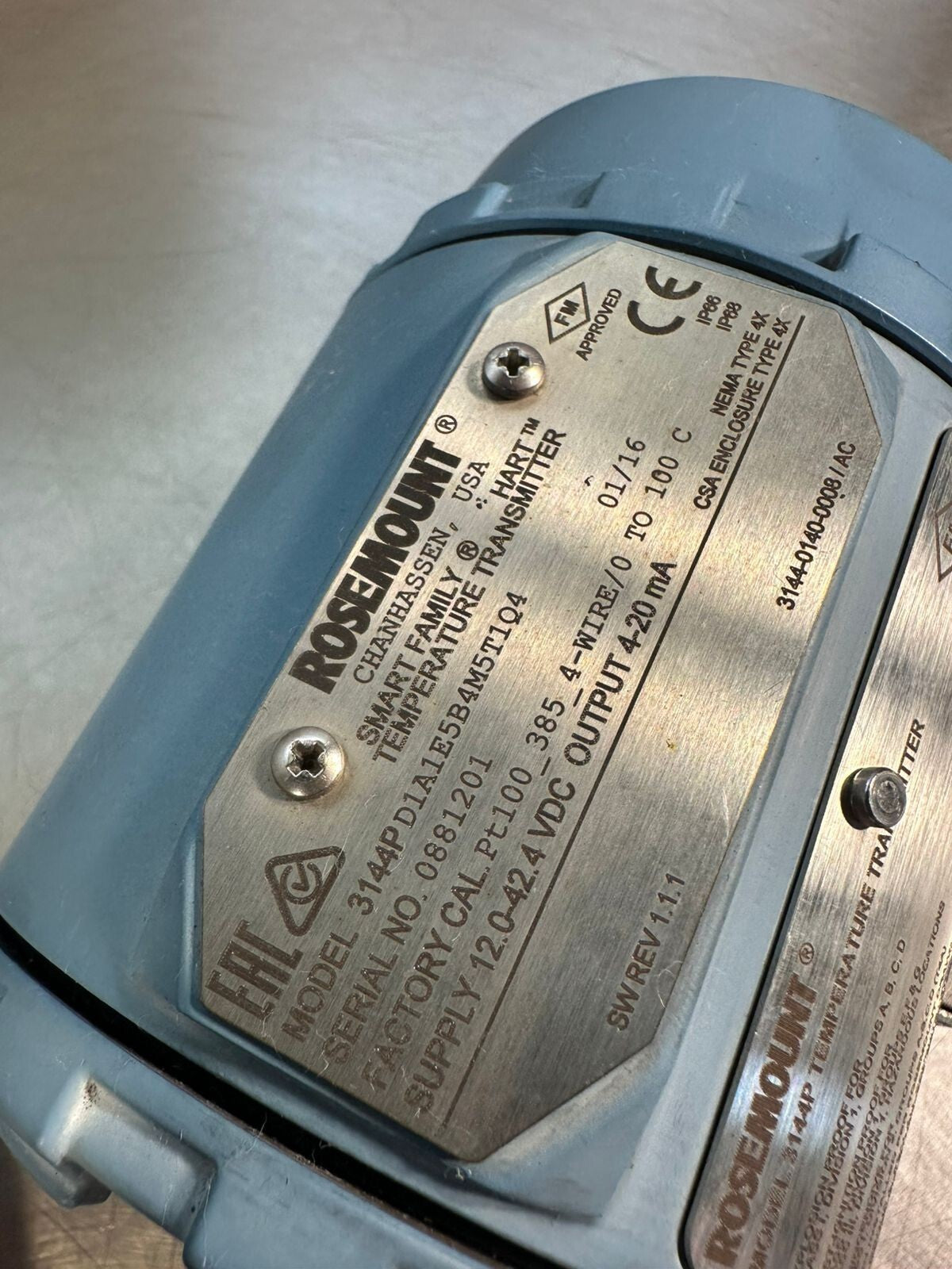 Rosemount 3144PD1A1E5B4M5T1Q4 Temp. transmitter 3144P (6.4.4)