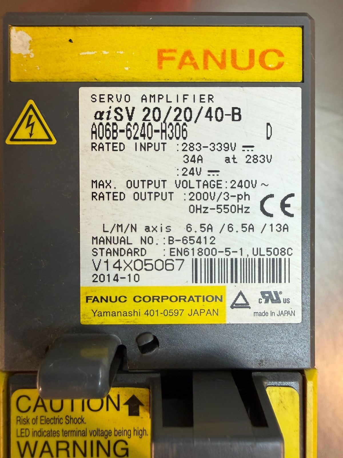 Fanuc A06B-6240-H306 Servo Drive (11.4.5)