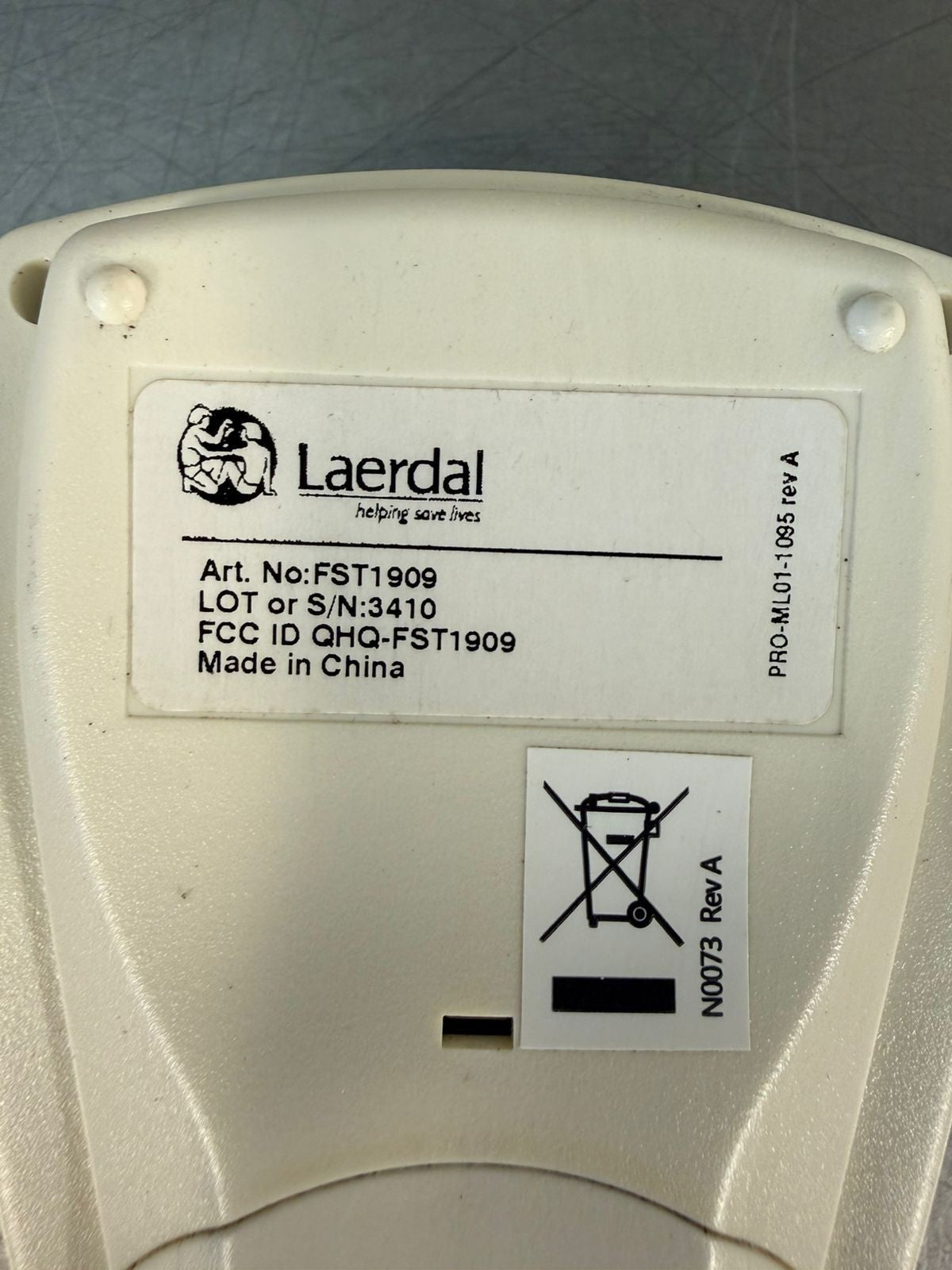 Laerdal FST1909 Control Rev A FCC QHQ-FST1909 (3.1.1)