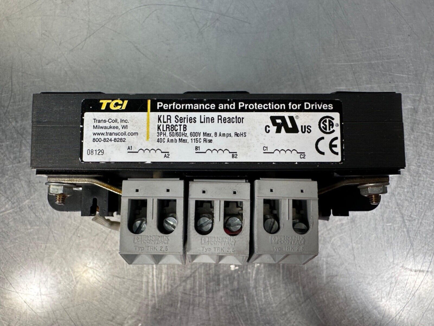 Tci KLR8CTB1 - Three Phase LIne Reactor (4B-27)