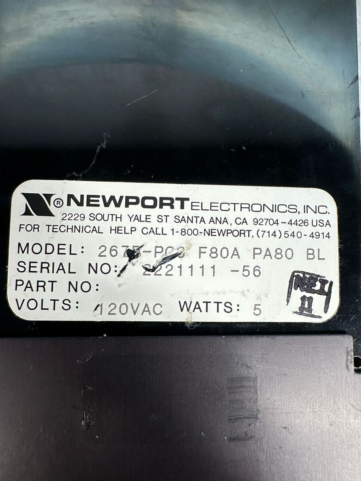 Newport Controller Temperature Pyrometer 267B-PC3 (6.4.4)