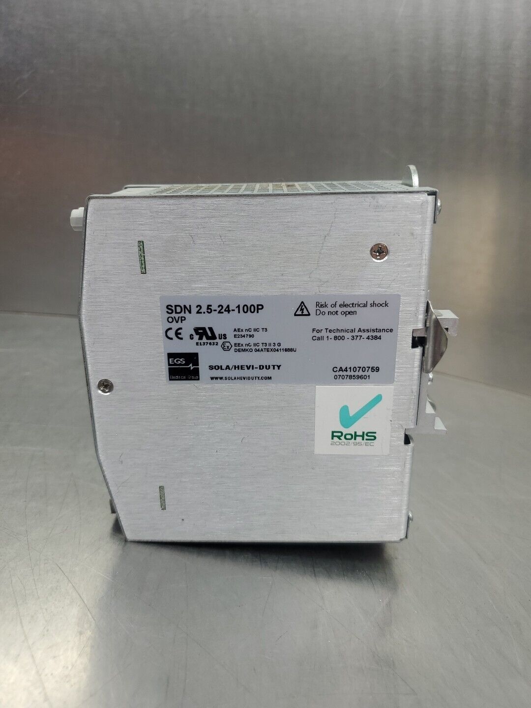 Sola SDN 2.5-24-100P Power Supply. 4D-32