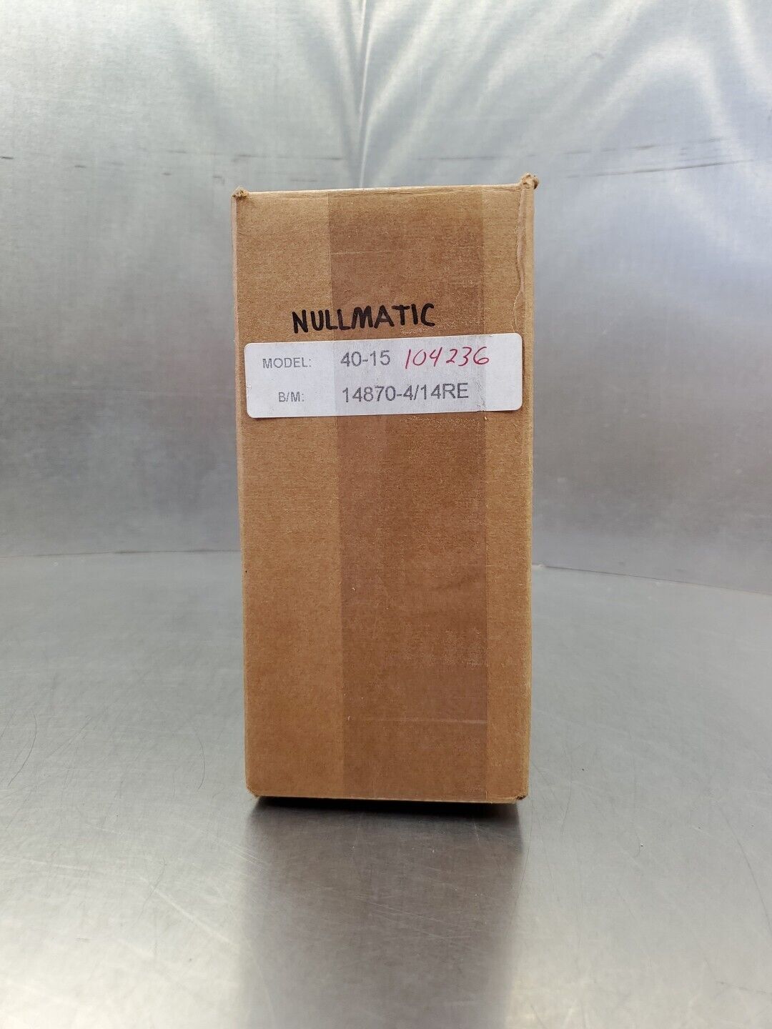 NULLMATIC 40-15 Pneumatic Pressure Regulator, (14870-4/14RE) 6D-3
