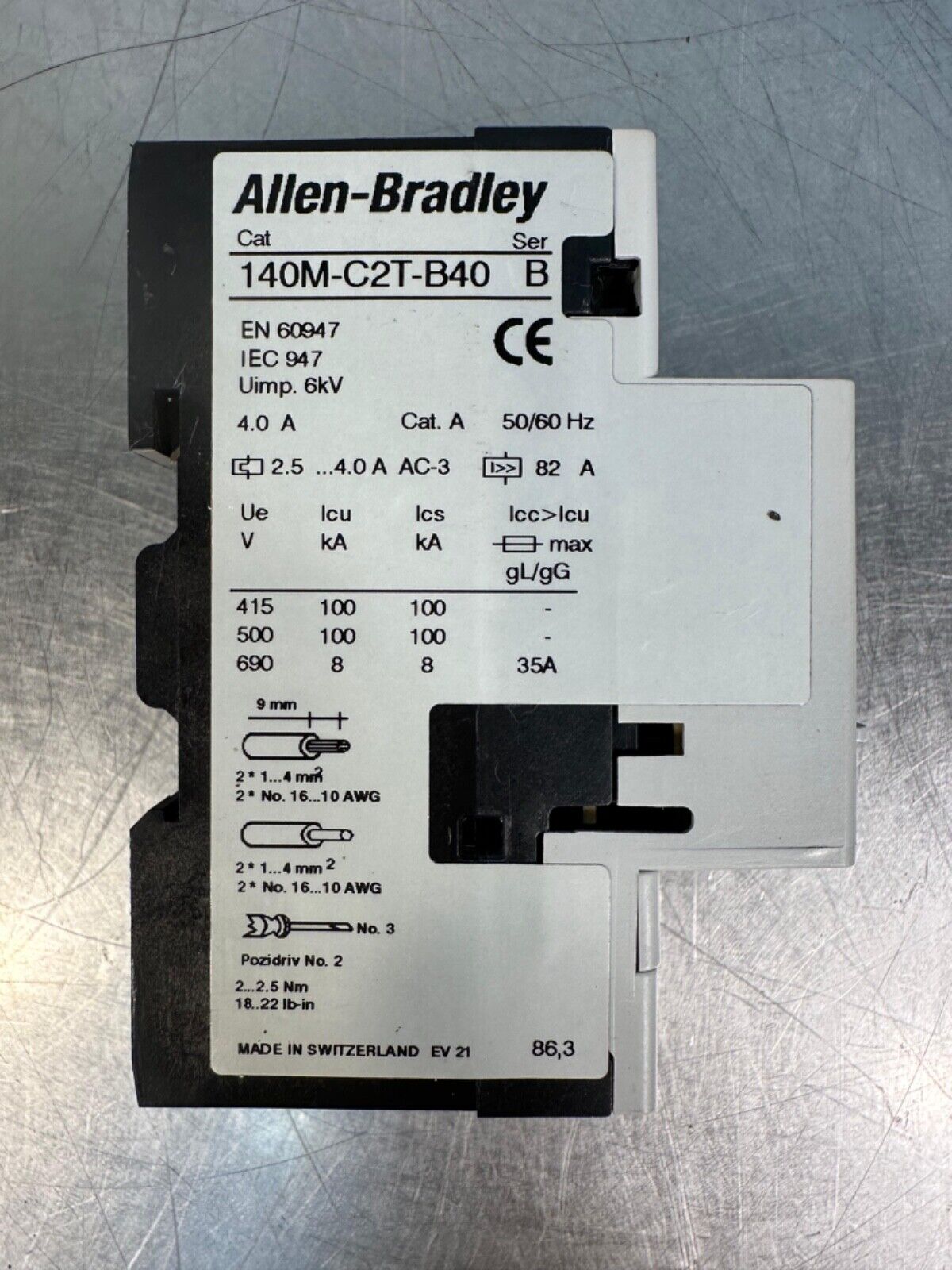 Allen Bradley 140M-C2T-B40 ser.B/ 140MC2TB40 (4B-31)
