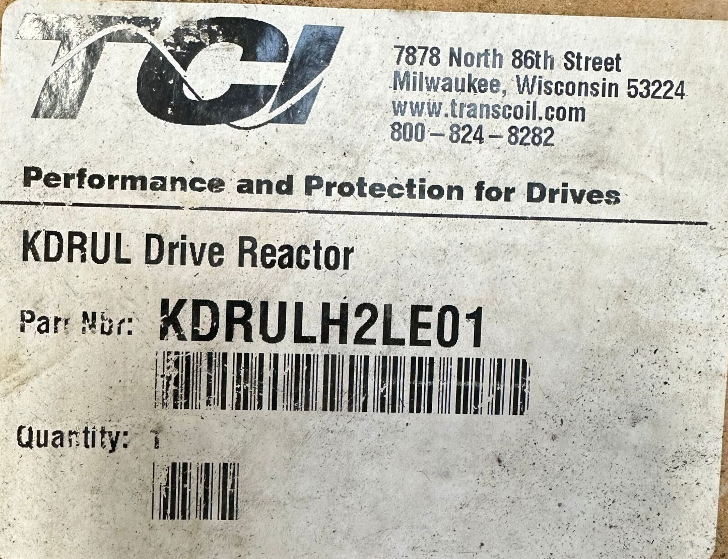 TCI KDRULH2LE01 / KDRULH2LE01 New (1A/B)