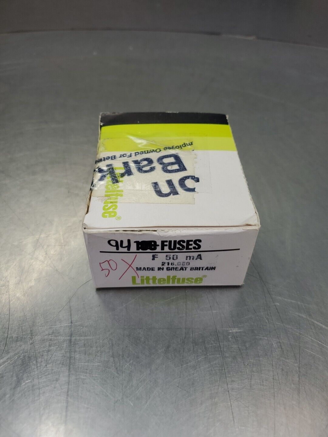 Littelfuse F 50 mA Cartridge Fuses, Lot of 94. 4D-40