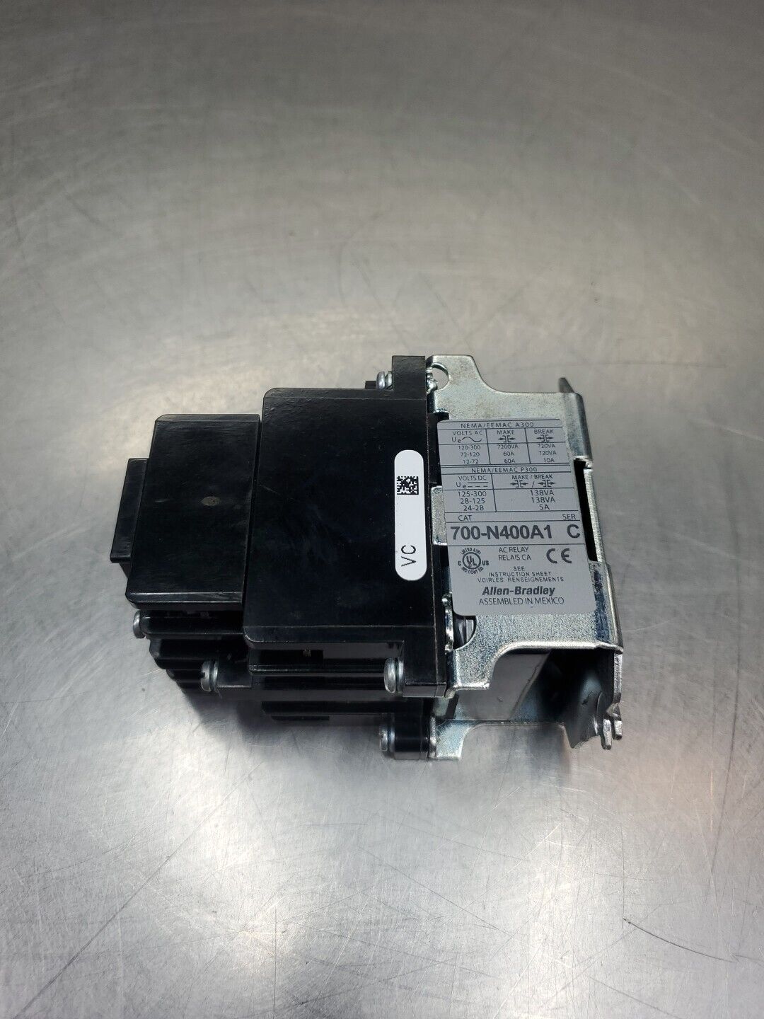 Allen-Bradley 700-N400A1 Ser C AC Control Relay. 4C-13