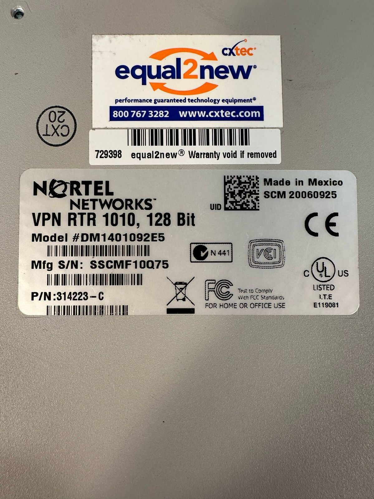 Nortel Networks Contivity 1010 128 BIT 1401092E5 (3.5.3)
