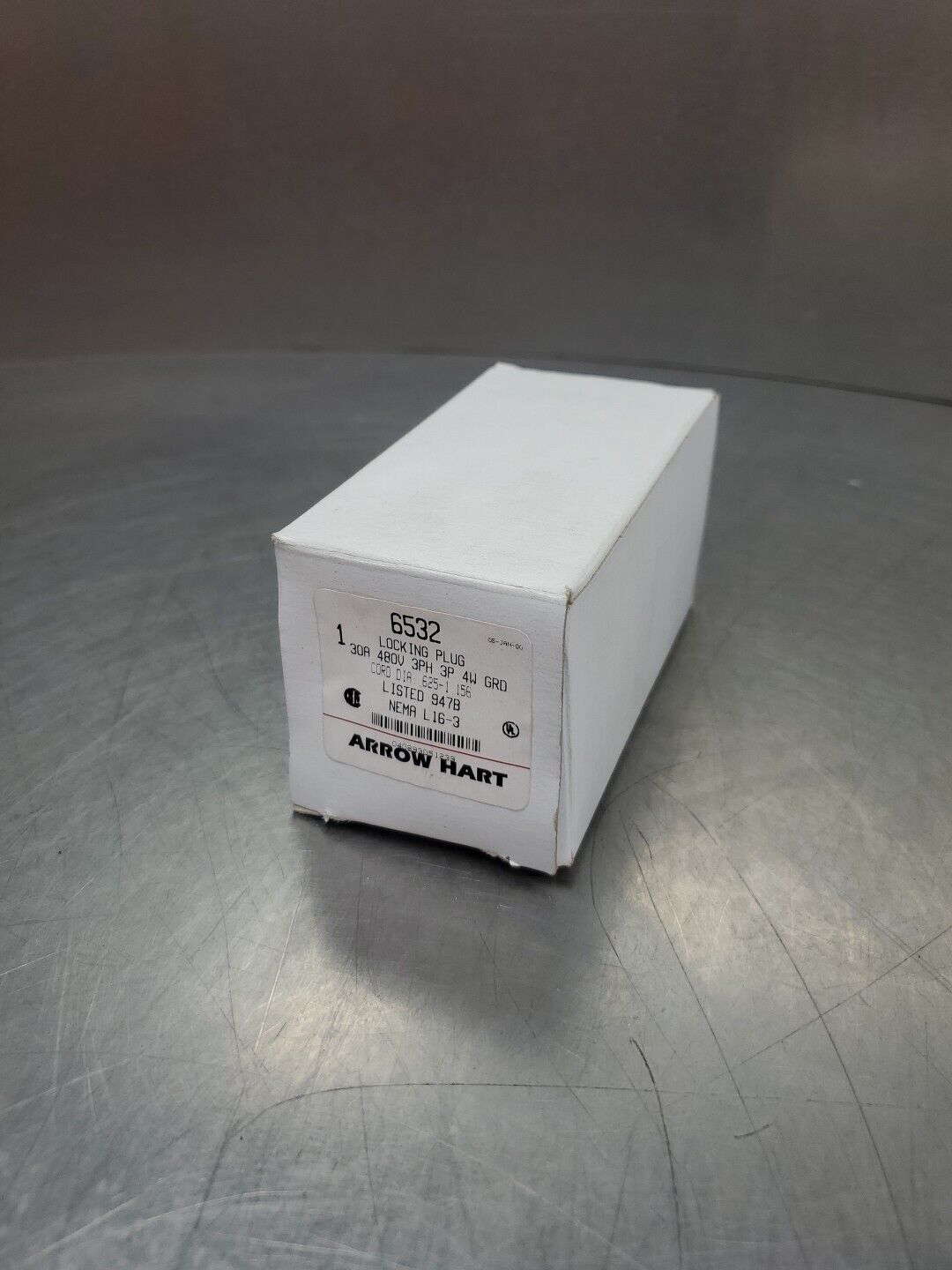 Arrow Hart 6532 Locking Plug, 30A 480V 3PH 3P 4W. 4B-37