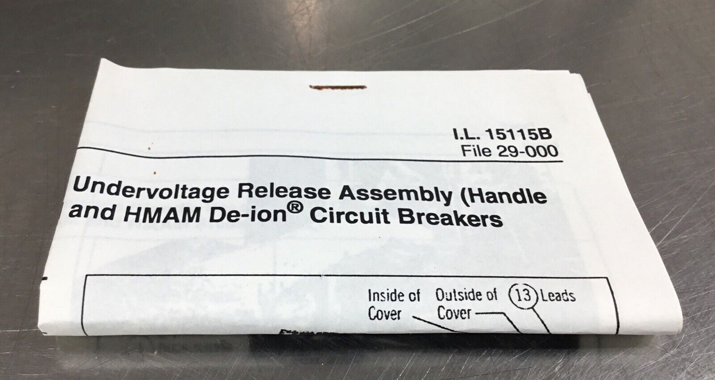 Cutler-Hammer 5672D69G17 MA UVR 24VDC Hand Reset 4C-28