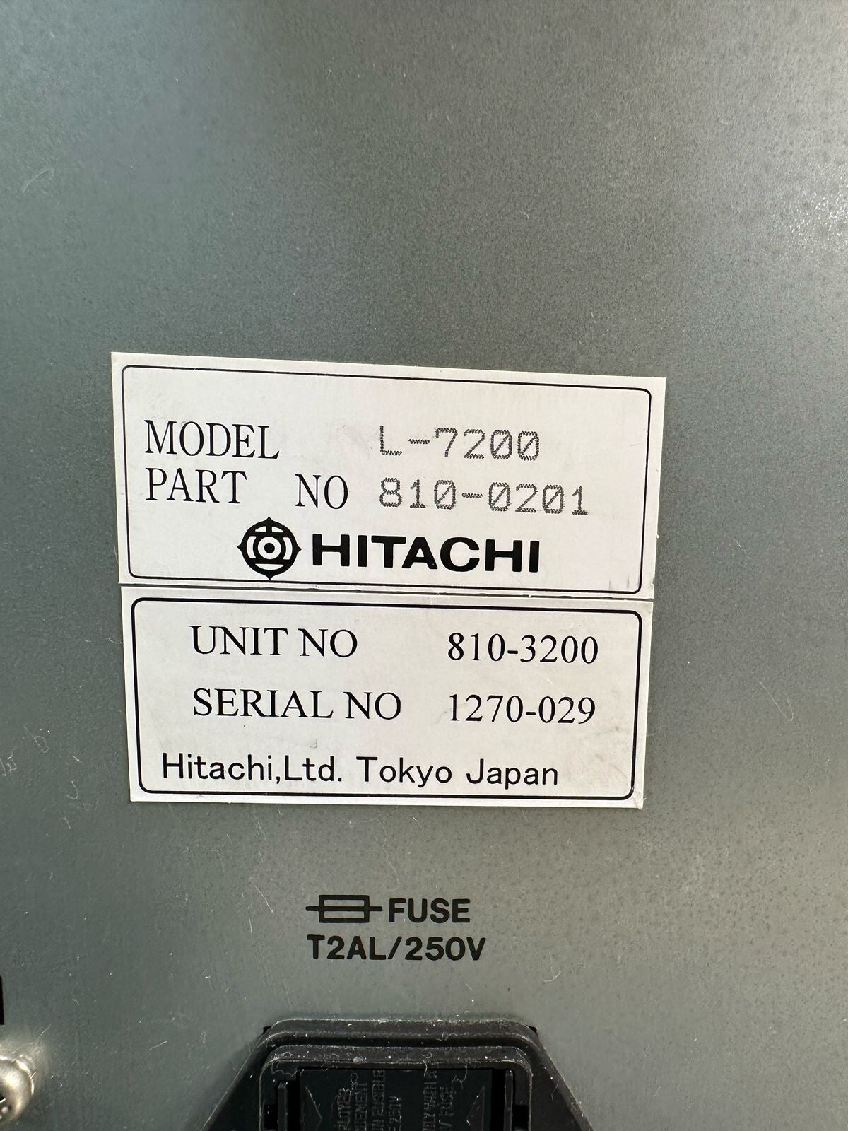 Hitachi L-7200 Autosampler 810-0201 (9.5.4)