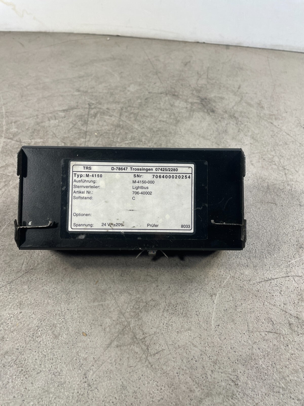 TRSystemtechnik M-4150 24 Volt Electrical 706-40002 Lightbus Processor @3.3.5