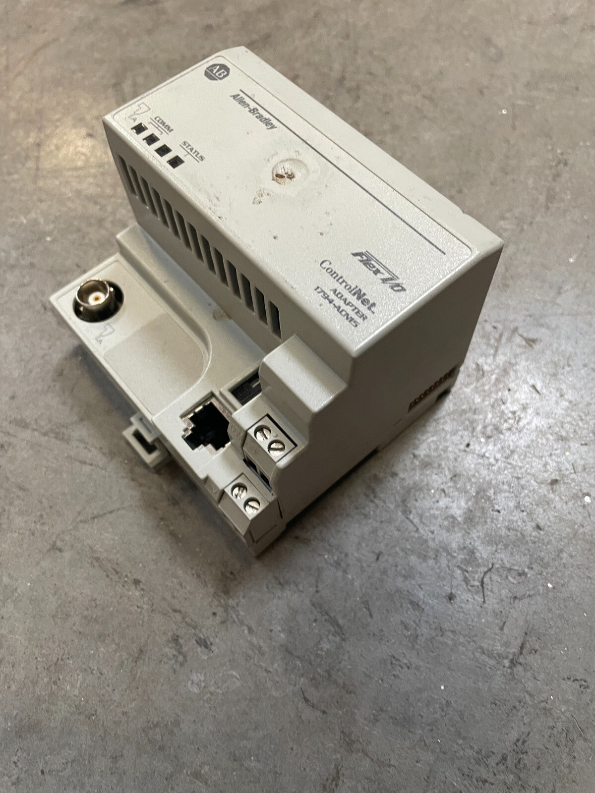 Allen-Bradley 1794-ACN15 96432672 ser. D Gray Flex I/O ControNet Adapter @3.3.5