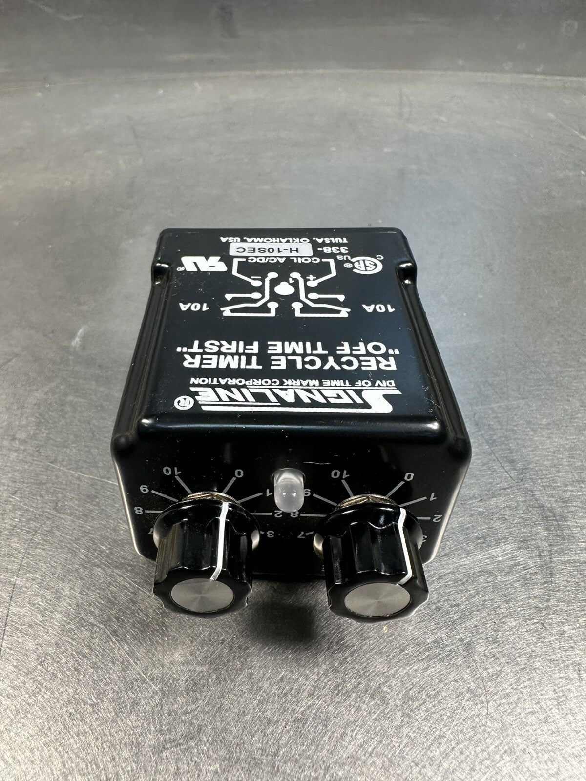 TIME MARK SIGNALINE 338 H 10SEC 10 Amp Recycle Timer Timing Relay (BIN-1.1.1)