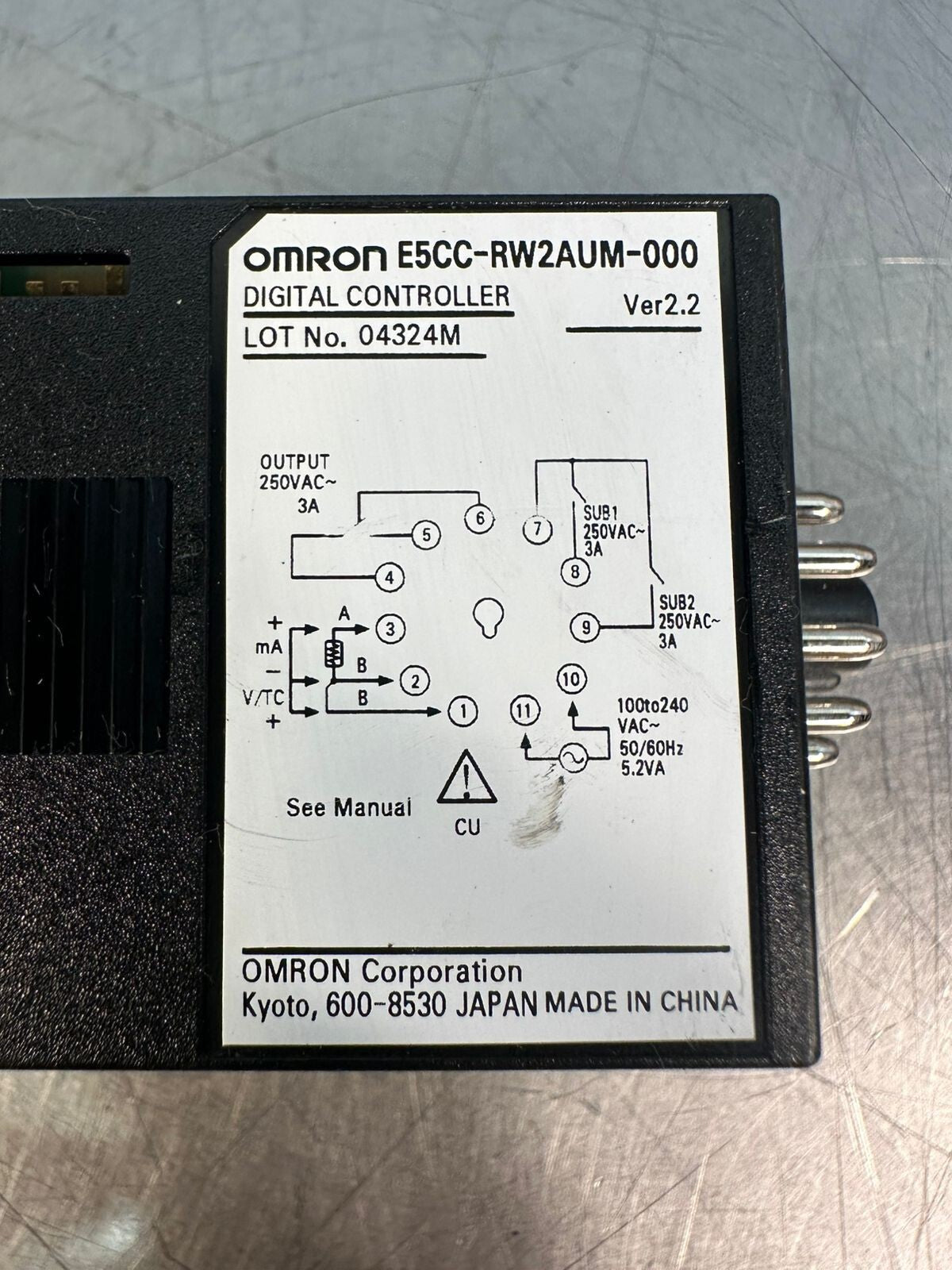 Omron E5CC-RW2AUM-000 Digital Controller Ver 2.2 (4.5.5)