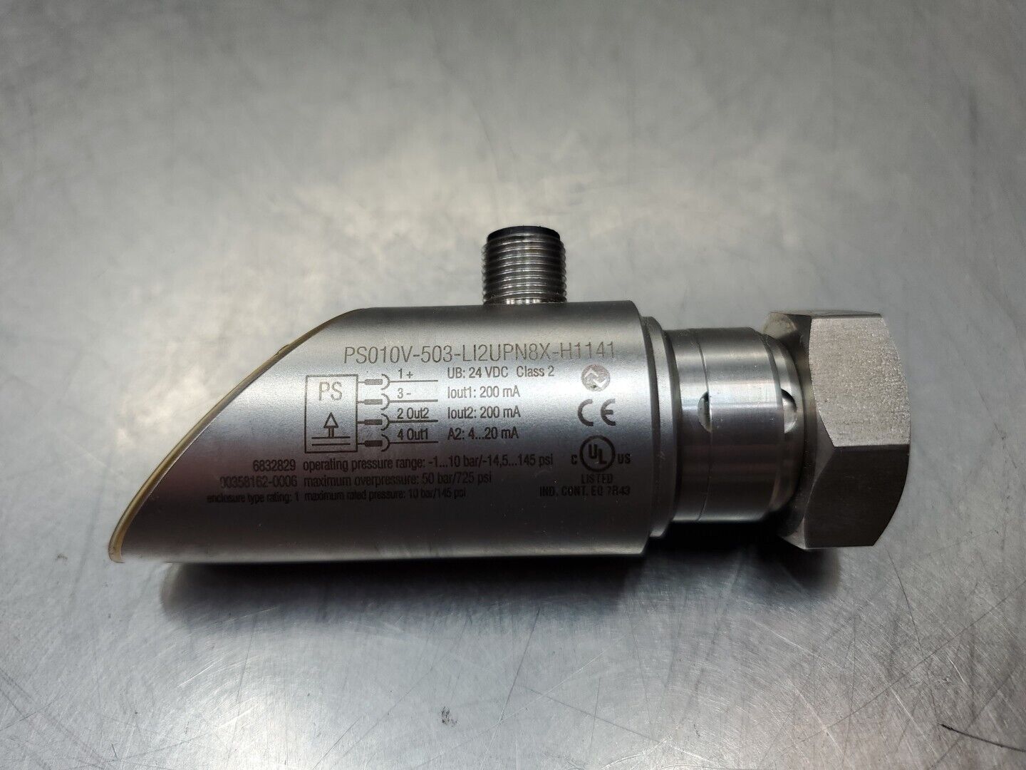 TURCK PS010V-503-LI2UPN8X-H1141 24VDC Pressure Sensor, 1in Connector 5C-20