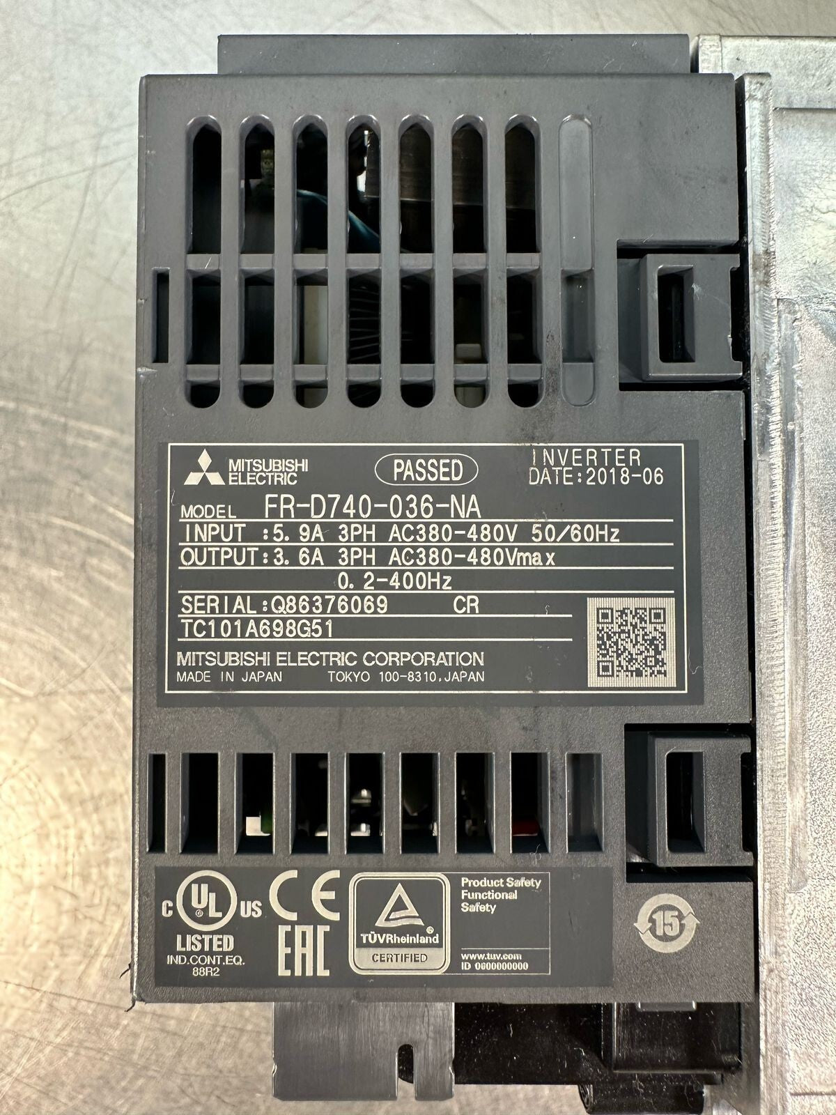 Mitsubishi FR-D740-036-NA 0. 2-400HZ (5.3.2)