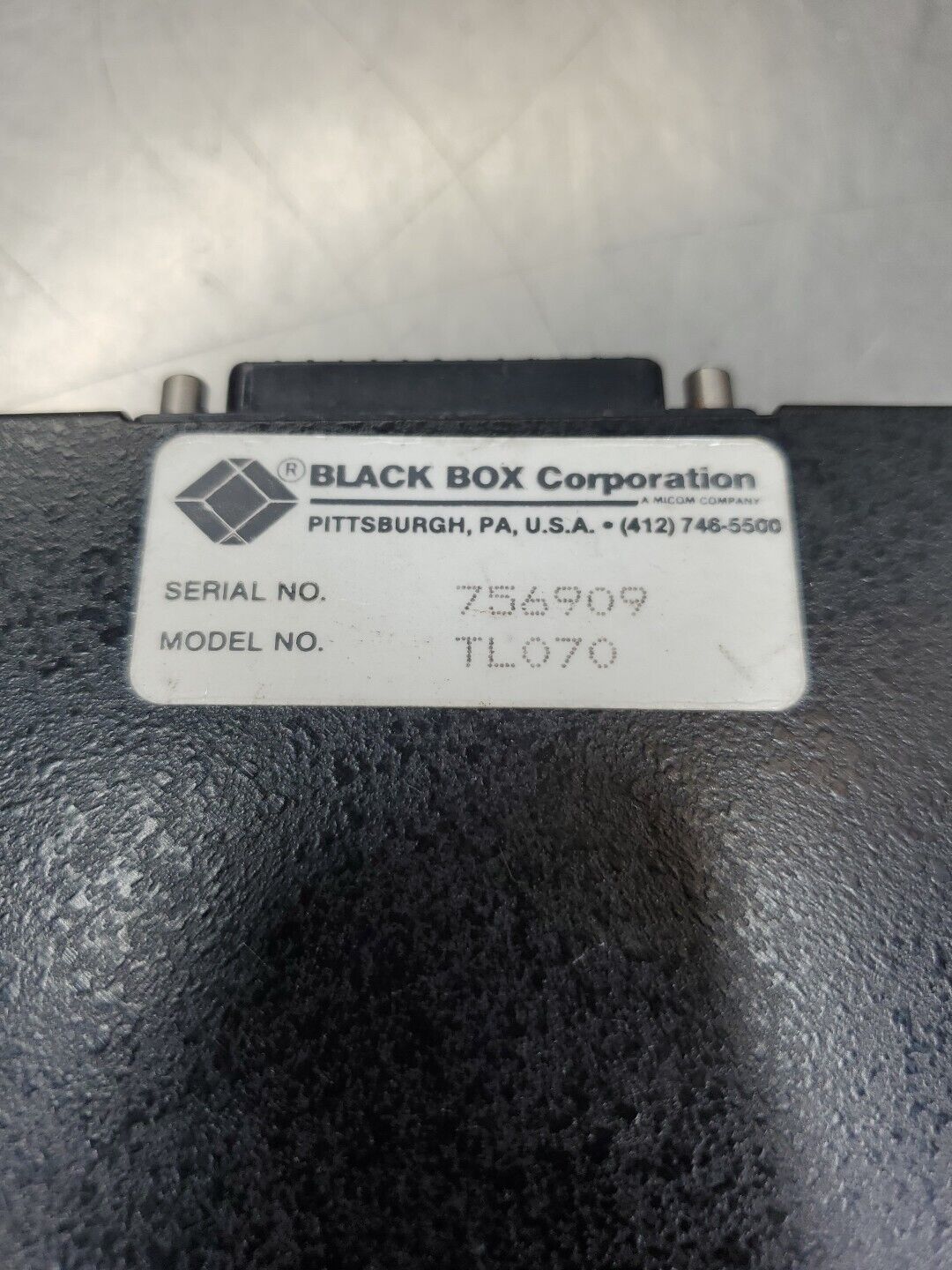 BLACK BOX TL070 Series MS-3 Modem Splitter Module. 3D-8