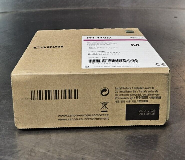 Canon PFI-110M 160ml Magenta Ink Tank (BIN642)