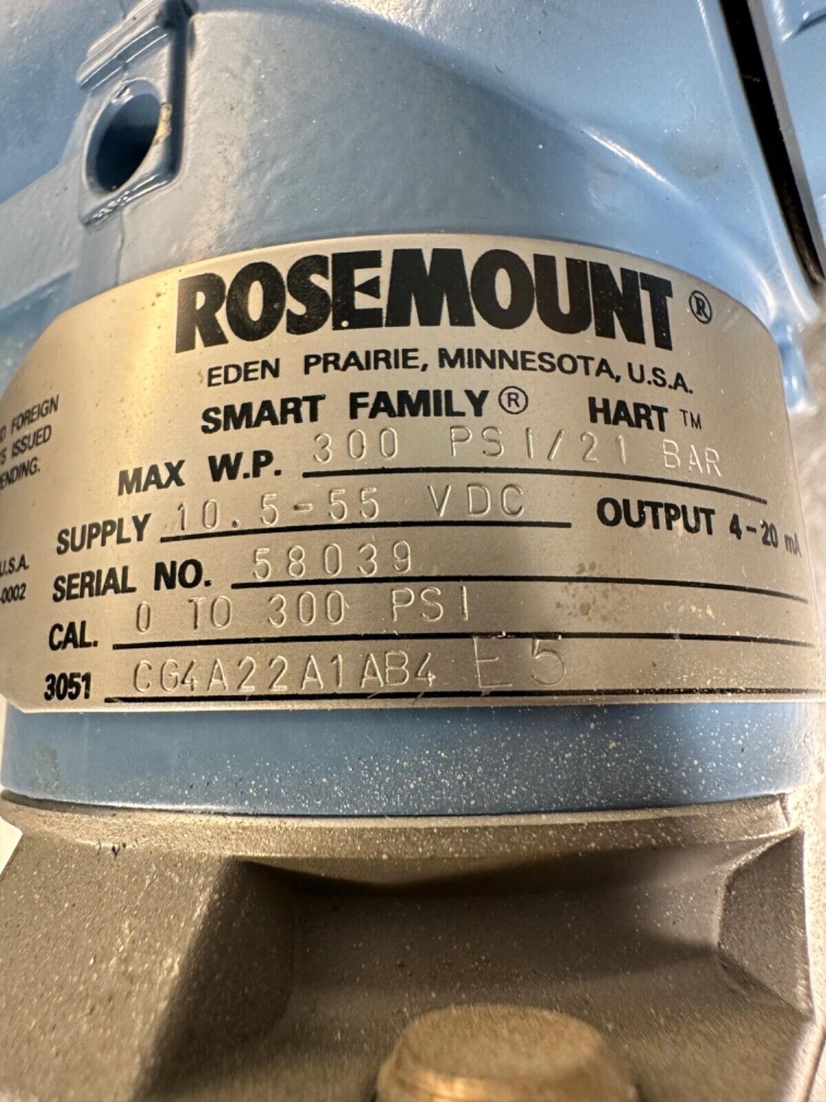 Ma-452Rosemount 3051CG4A22A1AB4E5 Pressure Transmitter 3051-CG4A22A1AB4E5 (6D-4