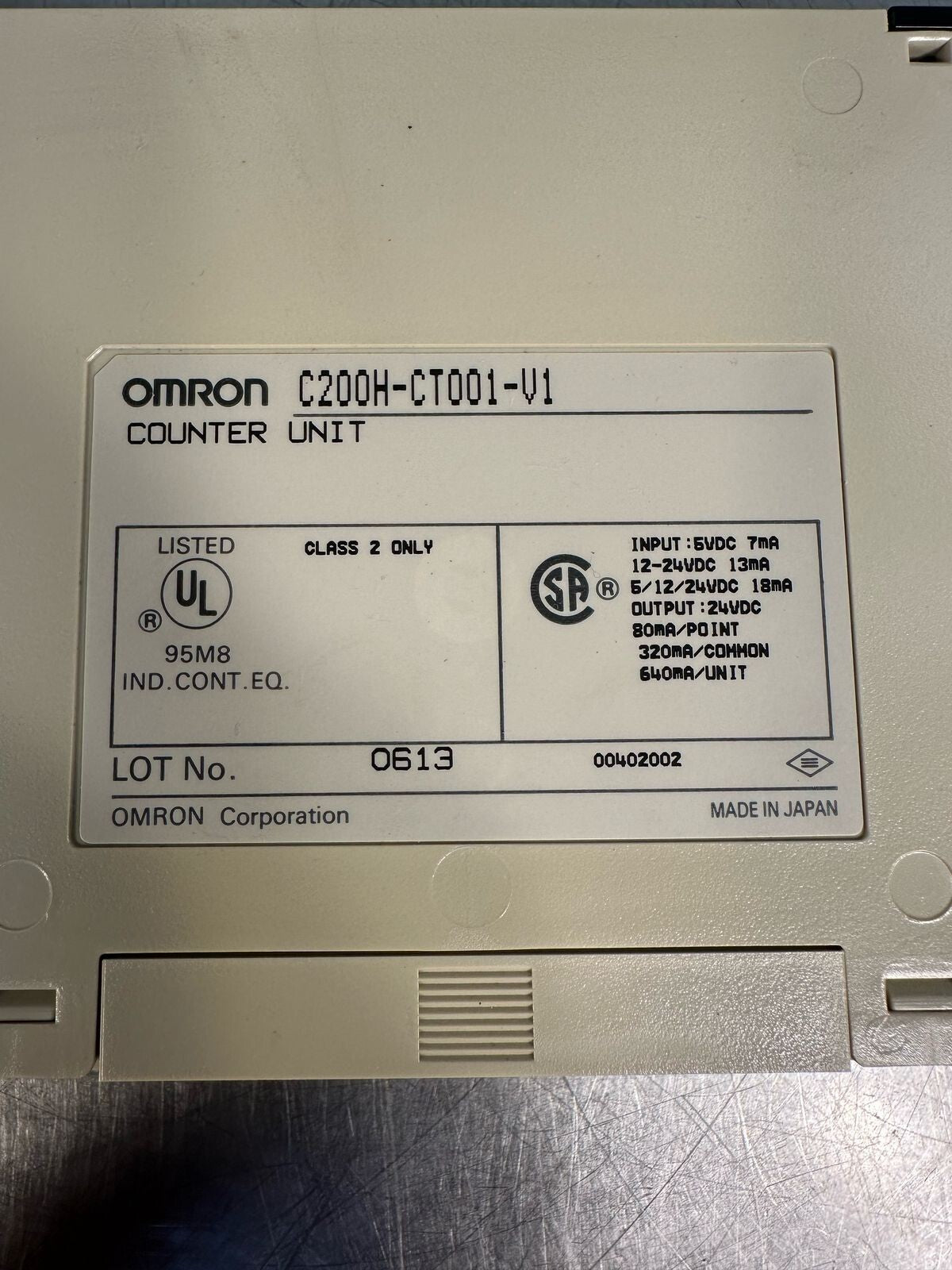 Omron C200H-CT001-V1 Counter Units (7.4.1)
