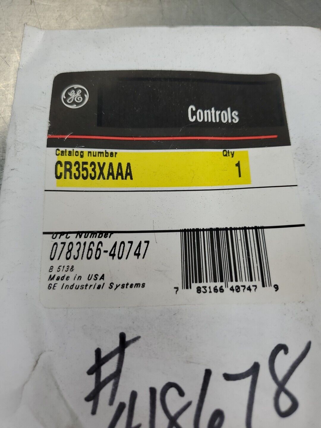 GE CR353XAAA Auxiliary Contact Kit Module. 4E-30