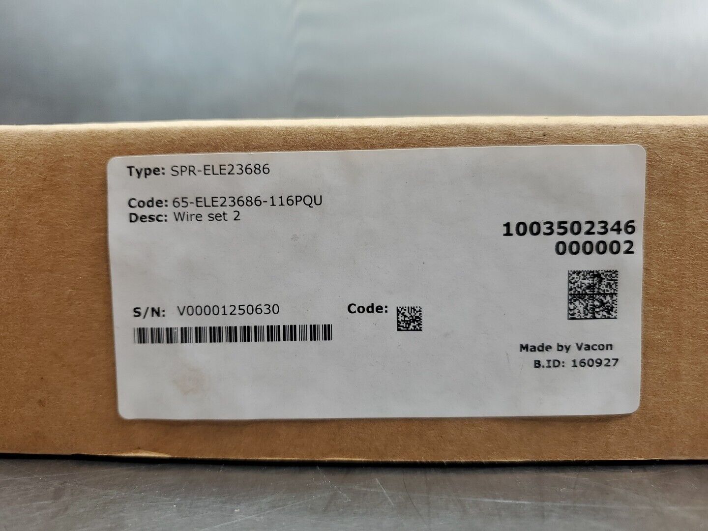 VACON SPR-ELE23686 (65-ELE23686-116PQU) WIRE SET ASSEMBLY. 5D-24