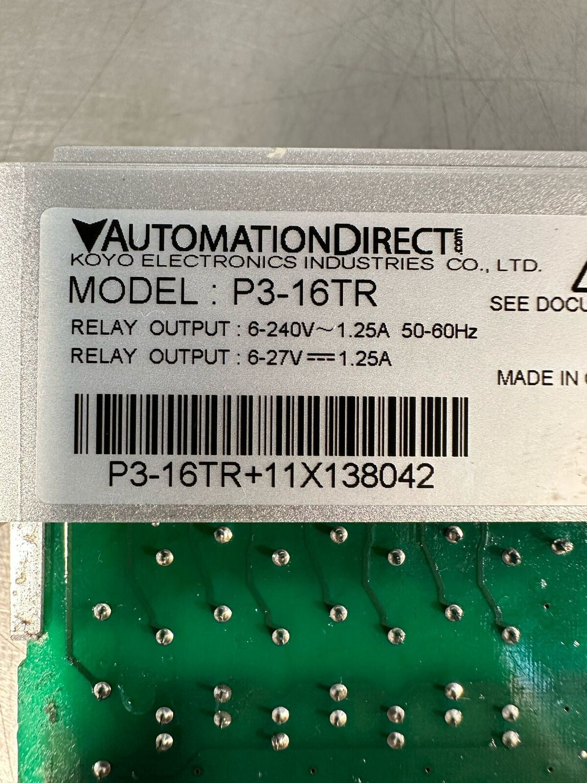 Automation Direct P3-16TR (7.4.2)