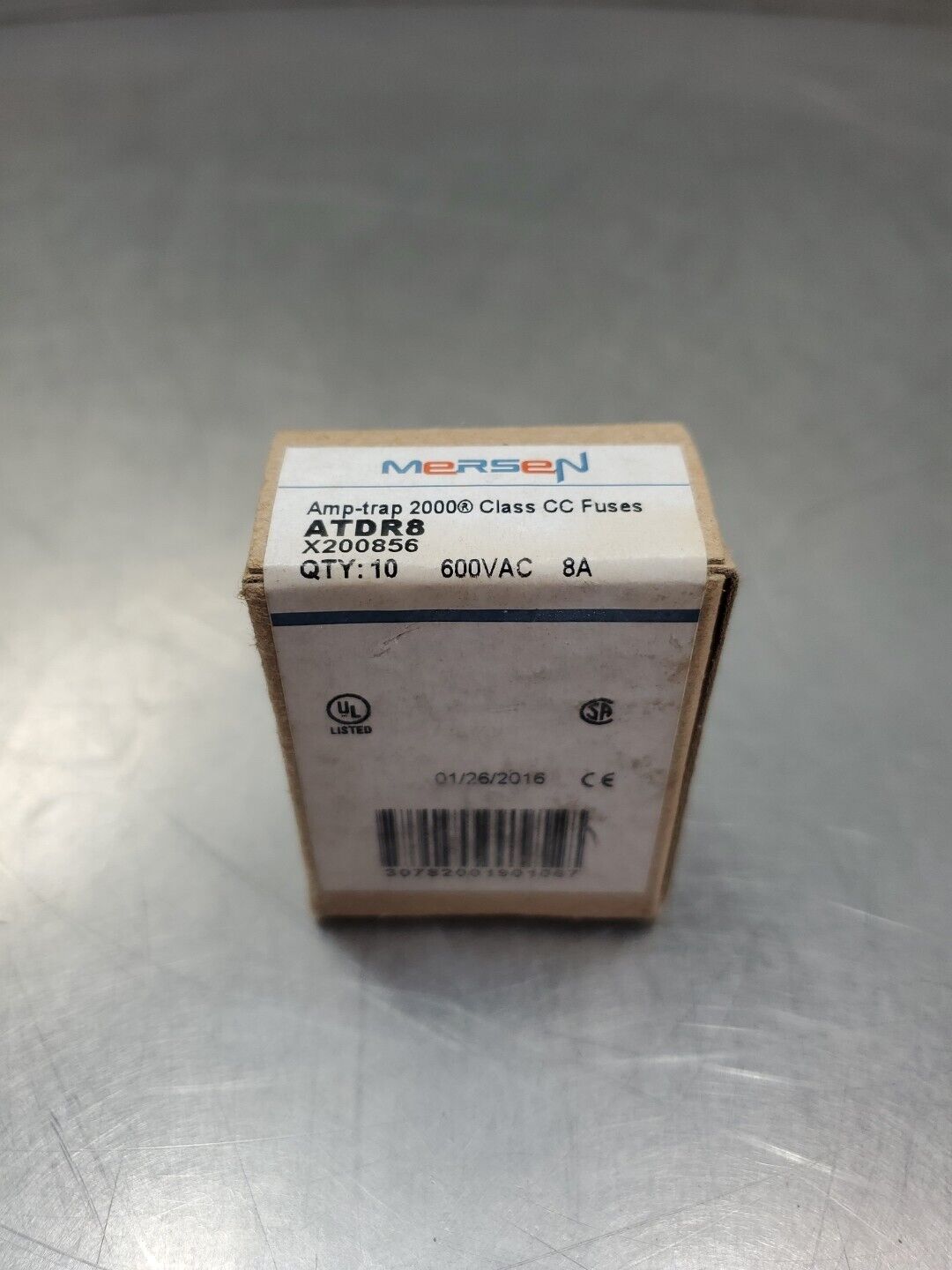 Mersen ATDR8 8A 600Vac Time Delay Fuse. 4E-36